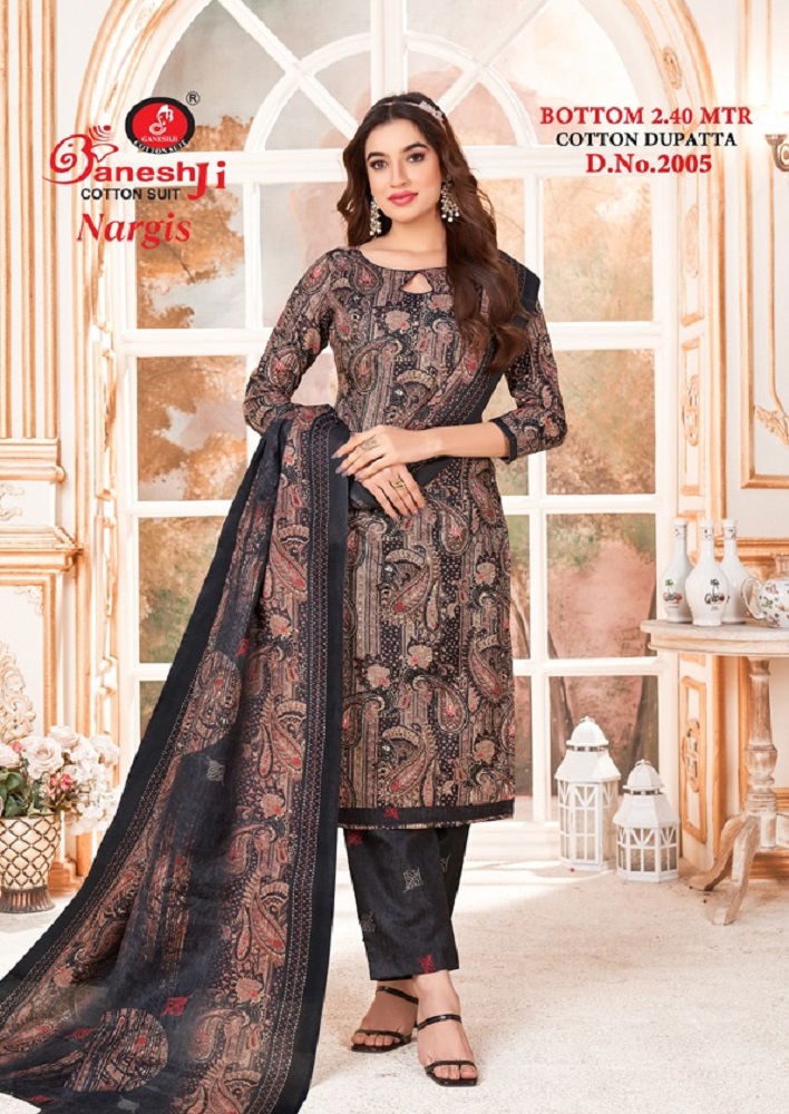 Nargis Vol 2 By Ganeshji Printed Indo Cotton Dress Material Wholesale Shop In Surat
